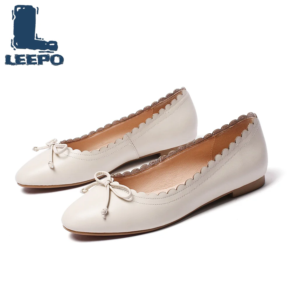 Women Ballet Shoes Made of Genuine Leather Flats Ladies Solid Round Toe Off White Woman Comfort Ballet Flats Single Shoes
Women Ballet Shoes Made of Genuine Leather Flats Ladies Solid Round Toe Off White Woman Comfort Ballet Flats Single Shoes