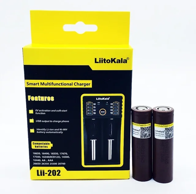 HG2 INR18650 2 PCS Liitokala 3.7 V original 3000 mAh 18650 powered by rechargeable lithium battery for + Lii-202 Liitokala
HG2 INR18650 2 PCS Liitokala 3.7 V original 3000 mAh 18650 powered by rechargeable lithium battery for + Lii-202 Liitokala