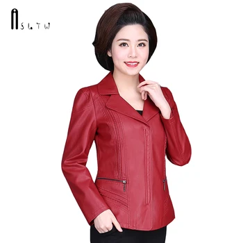 ASLTW Plus Size Leather Coat Women New Spring and Autumn Turn Down Collar Solid Jacket Women Pu Leather Jackets Coat Women
ASLTW Plus Size Leather Coat Women New Spring and Autumn Turn Down Collar Solid Jacket Women Pu Leather Jackets Coat Women