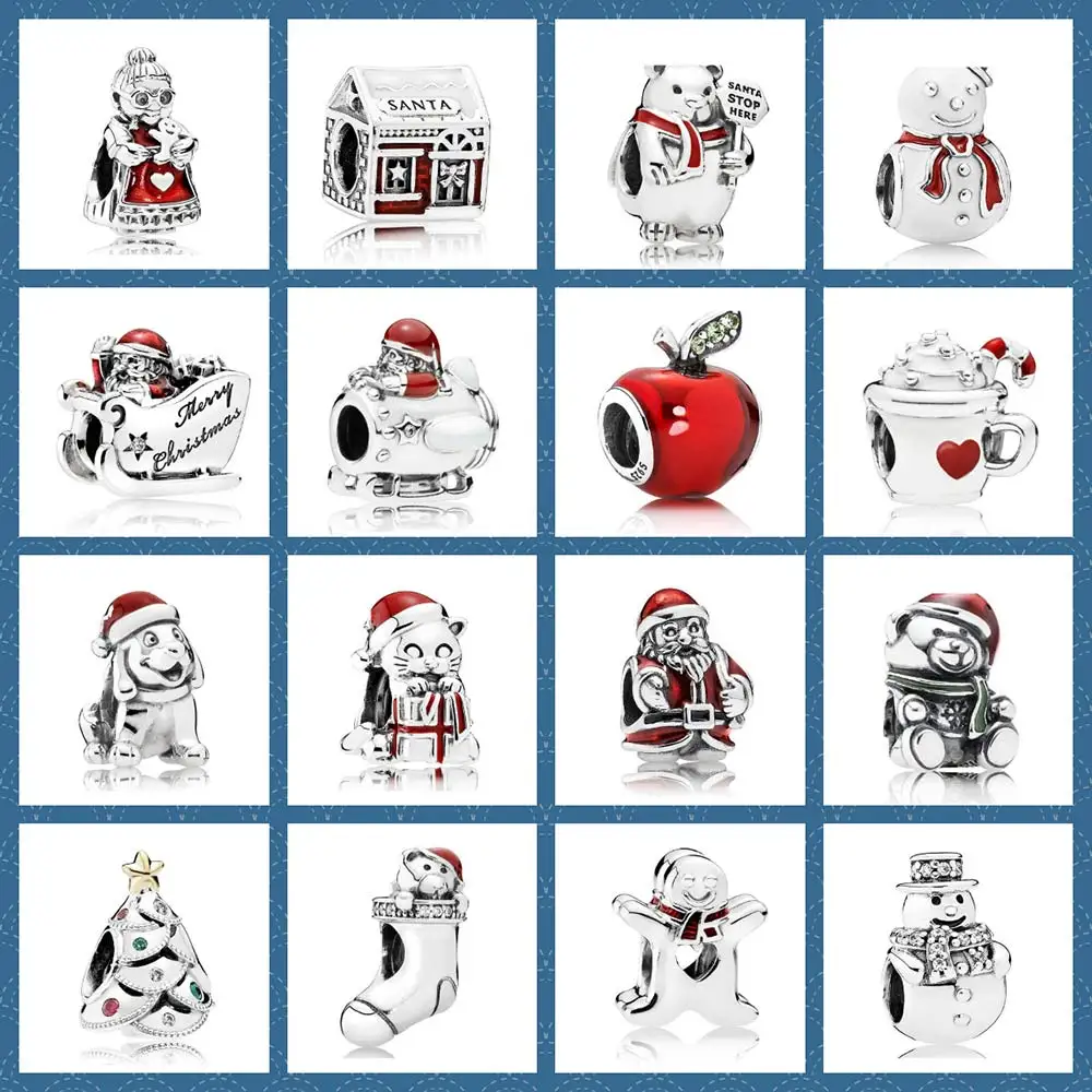 Original Silver 925 High Quality Red Appel Christmas Puppy Kitten Santa In Space Warm Cocoa Factory Wholesale Pan Charm Bead
Original Silver 925 High Quality Red Appel Christmas Puppy Kitten Santa In Space Warm Cocoa Factory Wholesale Pan Charm Bead