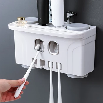 Toothbrush Rack Toothpaste Rack Wash Cup Set Wall Hanging Toothbrush Rack Nail-free Perforation-free Toothbrush Rack Shelf
Toothbrush Rack Toothpaste Rack Wash Cup Set Wall Hanging Toothbrush Rack Nail-free Perforation-free Toothbrush Rack Shelf
