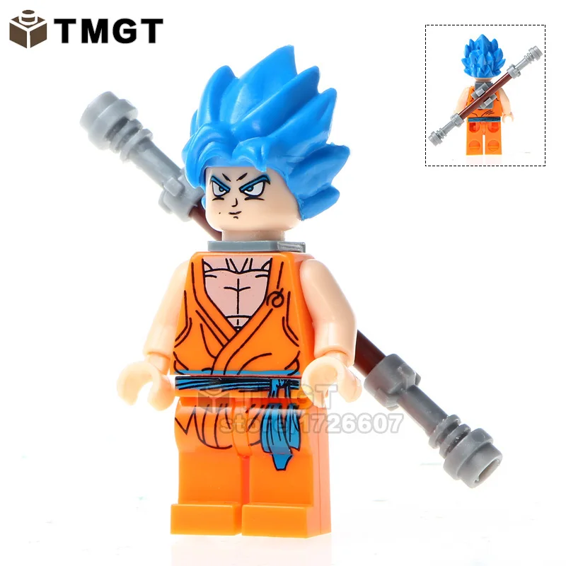 Single Sale Dragon Ball Z Goku Bricks With Blue Hair Son Vegeta Master Building Blocks Toys Gifts For Children
Single Sale Dragon Ball Z Goku Bricks With Blue Hair Son Vegeta Master Building Blocks Toys Gifts For Children