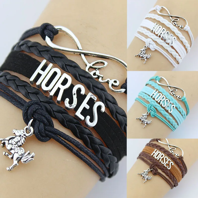 LNRRABC Fashion 1 Pc Women Man Charming Popular Retro jewelry Horse Braided Bracelets Jewelry Gift 4 Colors
LNRRABC Fashion 1 Pc Women Man Charming Popular Retro jewelry Horse Braided Bracelets Jewelry Gift 4 Colors