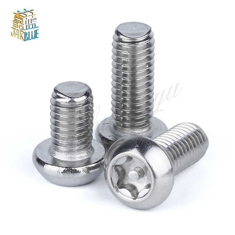 M4 Torx 6-Lobe Pan Round Head Six Lobe Pin In Torx Security Screw Bolt 304 Stainless Steel Pickproof Theftproof
M4 Torx 6-Lobe Pan Round Head Six Lobe Pin In Torx Security Screw Bolt 304 Stainless Steel Pickproof Theftproof