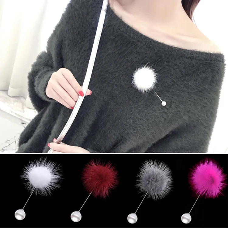 New Cute Charm Simulated Pearl Brooch Pins for Women Korean Fur Pompom Ball Piercing Lapel Brooches Collar Jewelry Gift Women
New Cute Charm Simulated Pearl Brooch Pins for Women Korean Fur Pompom Ball Piercing Lapel Brooches Collar Jewelry Gift Women