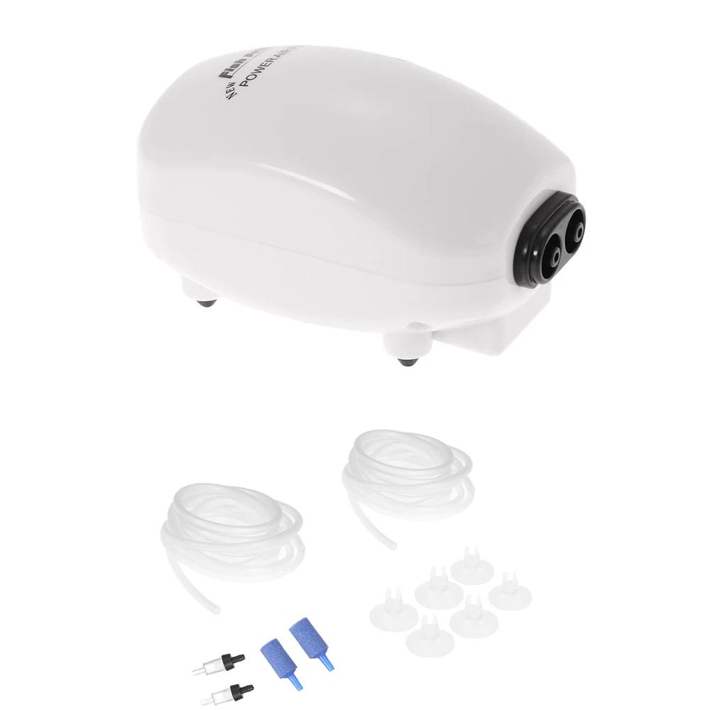 Ultra Silent Aquarium Air Pump 1.8/2L/min Fish Tank Aquarium Oxygen Air pump 1/2 Outlet with Oxygen Pipe Valve Air Stone Set
Ultra Silent Aquarium Air Pump 1.8/2L/min Fish Tank Aquarium Oxygen Air pump 1/2 Outlet with Oxygen Pipe Valve Air Stone Set