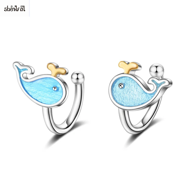 Cute Animal Whale Ear Clip Cuff Whale Blue Enamel Ear Clip Earrings without Piercing for Women Girls Clip Earrings no Hole 2018
Cute Animal Whale Ear Clip Cuff Whale Blue Enamel Ear Clip Earrings without Piercing for Women Girls Clip Earrings no Hole 2018