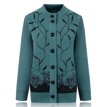 Fashion Women Autumn Long Sleeve Plus Size Knitted Sweater Outwear 2018 Female Embroidered O-Neck Knitted Sweater Cardigan F368
Fashion Women Autumn Long Sleeve Plus Size Knitted Sweater Outwear 2018 Female Embroidered O-Neck Knitted Sweater Cardigan F368