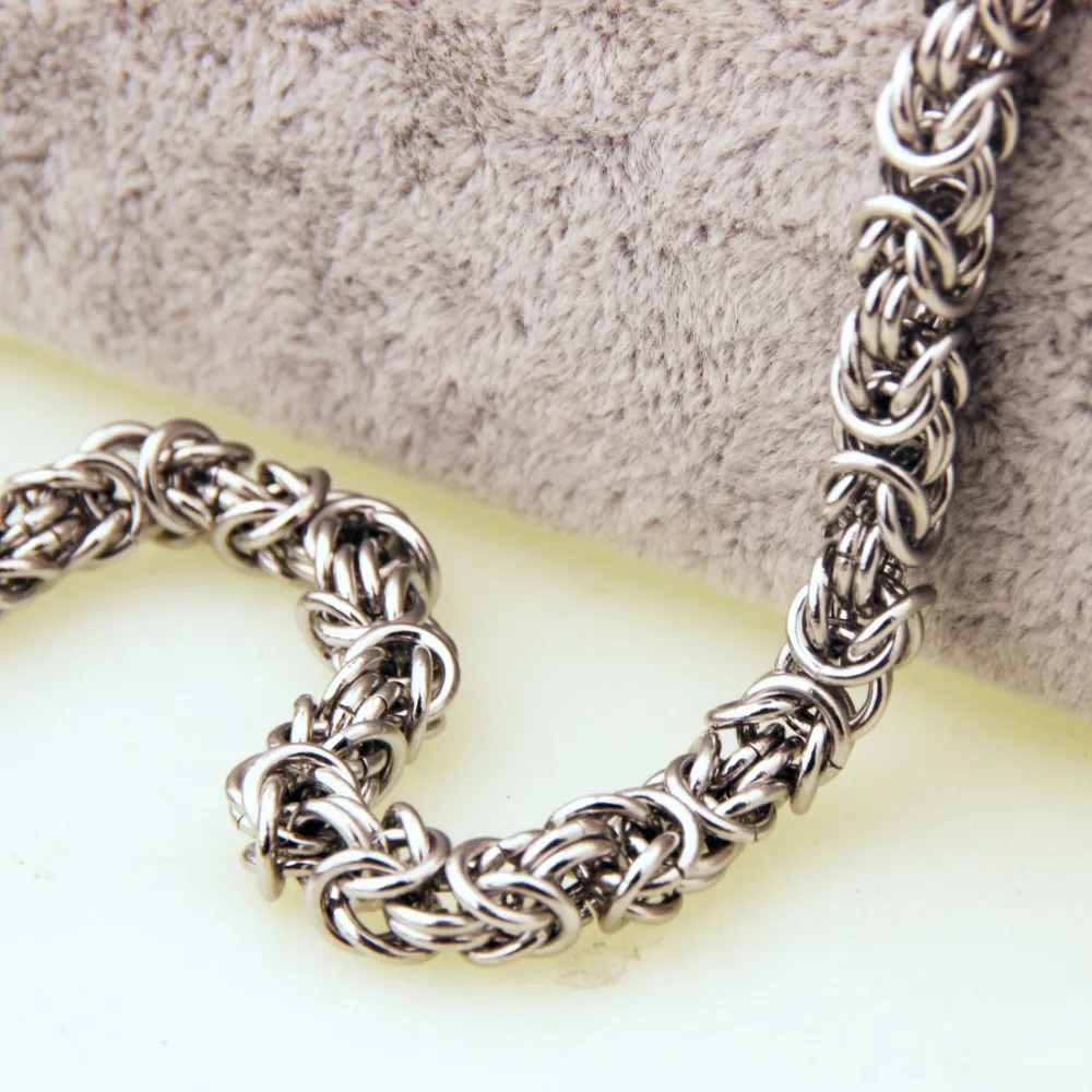 6mm Unique Silver Color Round Byzantine Chain Biker Mens Stainless Steel 7-40 Inches Option Necklace Or Bracelet Popular Jewelry
6mm Unique Silver Color Round Byzantine Chain Biker Mens Stainless Steel 7-40 Inches Option Necklace Or Bracelet Popular Jewelry
