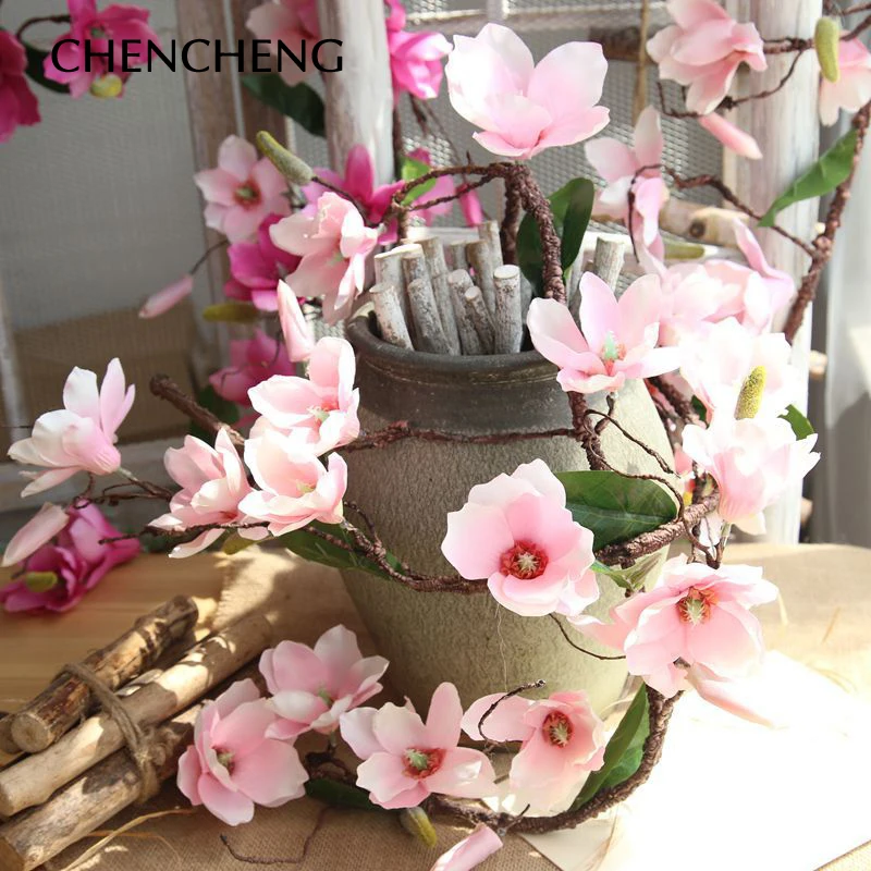180CM Pink Decorated Wedding Flower Vine Large Home Bedroom Hotel Room decorated Silk Quality Artificial Cane 
180CM Pink Decorated Wedding Flower Vine Large Home Bedroom Hotel Room decorated Silk Quality Artificial Cane