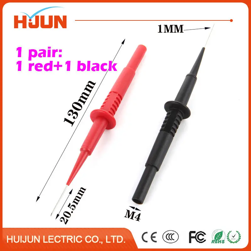 1pair 2pcs L130mm Spring Test Probe Tips Insulated Test Hook Wire Connector for Multimeter Stainless Steel Needle Test Leads Pin
1pair 2pcs L130mm Spring Test Probe Tips Insulated Test Hook Wire Connector for Multimeter Stainless Steel Needle Test Leads Pin