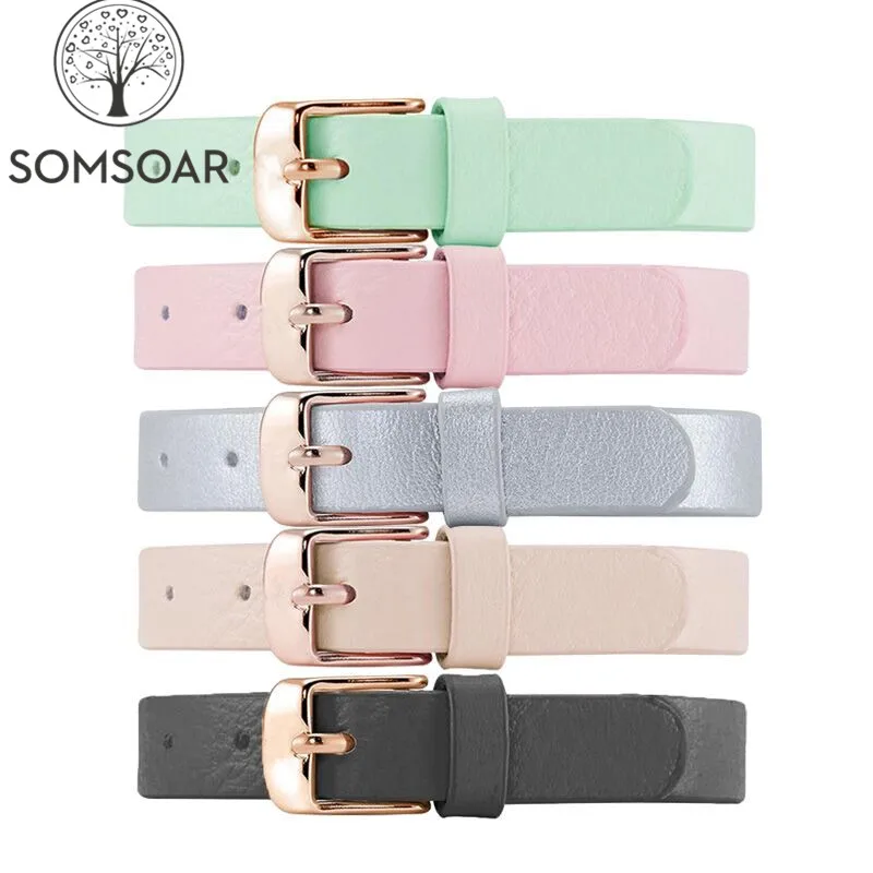 Somsoar Jewelry with rose gold Buckle Genuine Leather Charm Bands Leather Wrappable Bracelet fit DIY Slide Charm 1pcs
Somsoar Jewelry with rose gold Buckle Genuine Leather Charm Bands Leather Wrappable Bracelet fit DIY Slide Charm 1pcs
