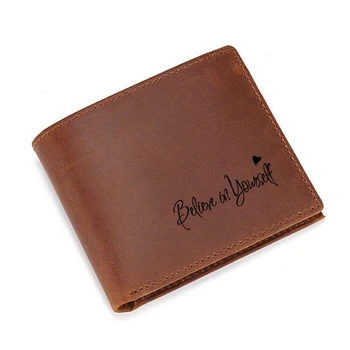 Engraved inscription Believe in yourself creative Wallet Men Multi Card Holders zip Coin Pocket Purse Cowhide Vintage men wallet
Engraved inscription Believe in yourself creative Wallet Men Multi Card Holders zip Coin Pocket Purse Cowhide Vintage men wallet