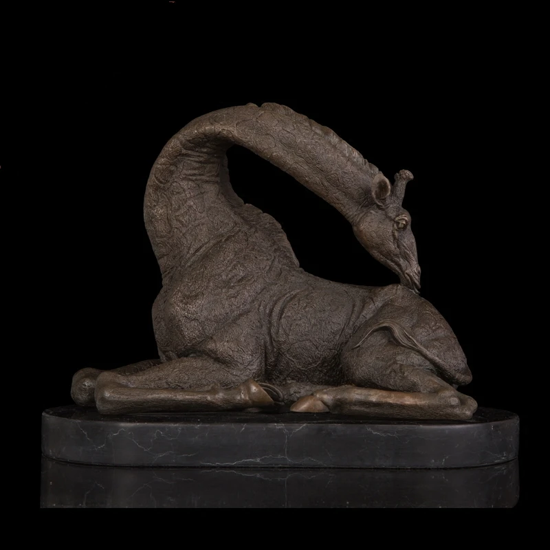 Arts Crafts Copper Best Selling 100% Bronze Giraffe Statue for Garden decor Animal sculpture Lying giraffe decor CZW-042
Arts Crafts Copper Best Selling 100% Bronze Giraffe Statue for Garden decor Animal sculpture Lying giraffe decor CZW-042