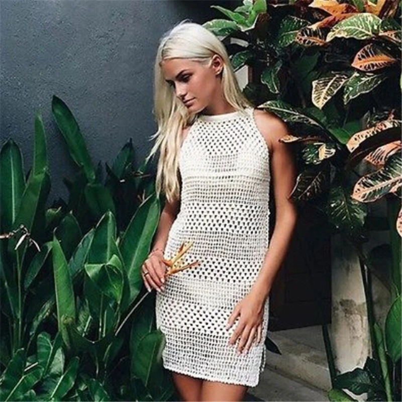 Sexy Ladies Hanmade Beach Dress Women Crochet Bikini Cover Up Swimwear Beach Wear Tunics for Beach Saida De Praia Feminino 2017
Sexy Ladies Hanmade Beach Dress Women Crochet Bikini Cover Up Swimwear Beach Wear Tunics for Beach Saida De Praia Feminino 2017