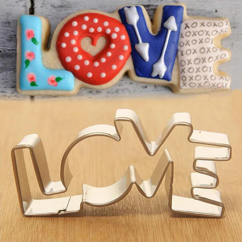 Pattern LOVE Shape Pattern Design Stainless Steel Cookie Cutter Forms For Biscuit Mold Bakeware Pastry Confectionery Tools
Pattern LOVE Shape Pattern Design Stainless Steel Cookie Cutter Forms For Biscuit Mold Bakeware Pastry Confectionery Tools