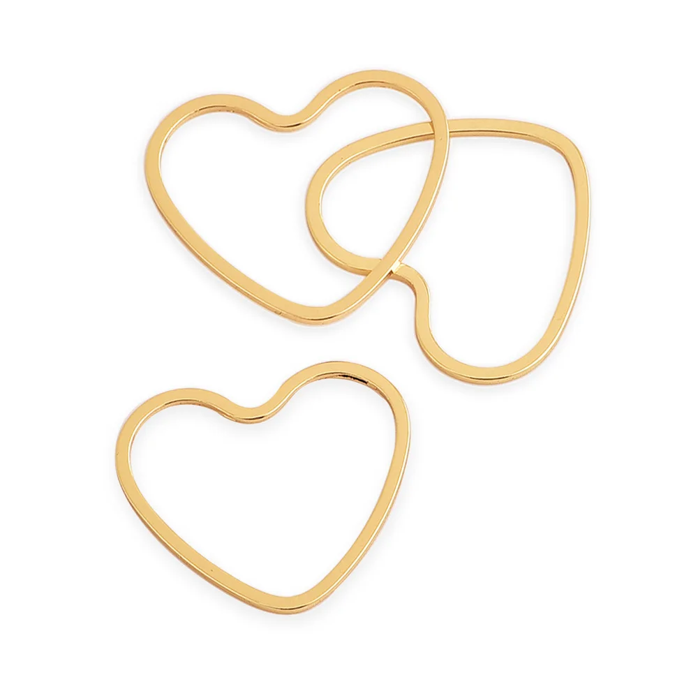 10pcs Real Gold Filled Heart Ring Connector Charms Jewelry Making Findings For DIY Craft Bracelet Jewelry Parts Accessories 21mm
10pcs Real Gold Filled Heart Ring Connector Charms Jewelry Making Findings For DIY Craft Bracelet Jewelry Parts Accessories 21mm
