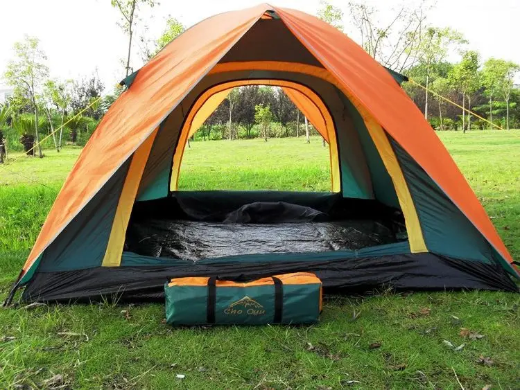 Ultra-light portable Outdoor camping tent Double layer adhesive anti-rain 3 person tent classic hot models against heavy rain 
Ultra-light portable Outdoor camping tent Double layer adhesive anti-rain 3 person tent classic hot models against heavy rain