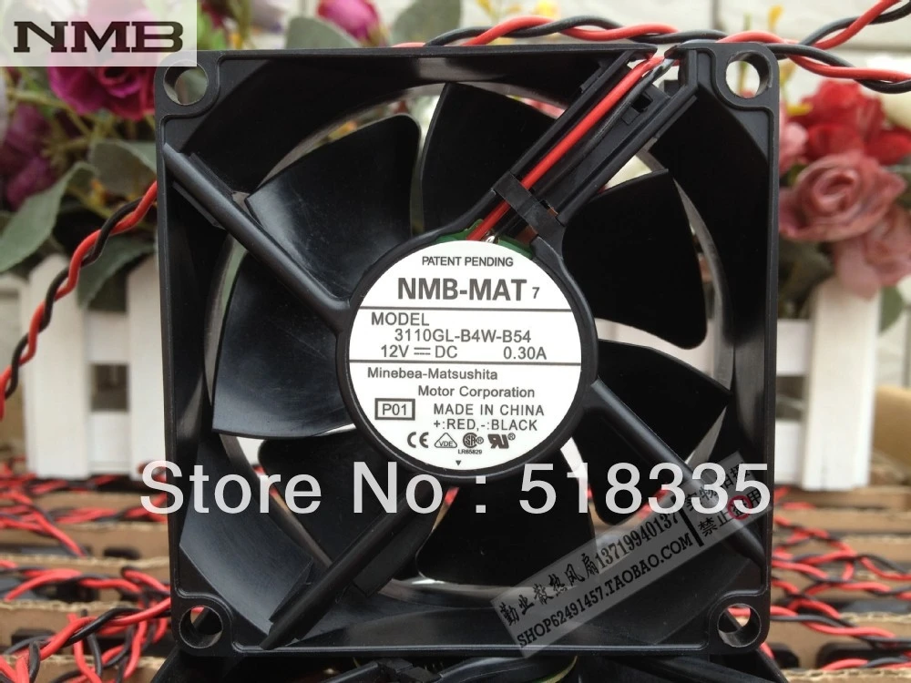 NMB 3110GL-B4W-B54 Brushless Server Square Fan Cooling Fan 8025 DC 12V 0.3A 80*80*25mm 8025
NMB 3110GL-B4W-B54 Brushless Server Square Fan Cooling Fan 8025 DC 12V 0.3A 80*80*25mm 8025