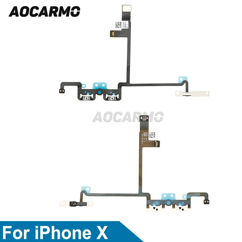 Aocarmo Volume Up Down Switch Mute Button Connector Flex Cable For iPhone X 5.8"
Aocarmo Volume Up Down Switch Mute Button Connector Flex Cable For iPhone X 5.8"