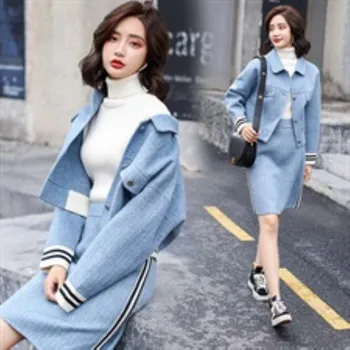 YASUGUOJI new 2019 fashion women's 2 piece sets Single Breasted short patchwork jacket and Knee-Length skirt two piece sets L007
YASUGUOJI new 2019 fashion women's 2 piece sets Single Breasted short patchwork jacket and Knee-Length skirt two piece sets L007