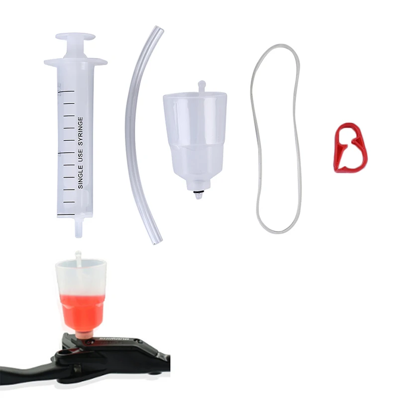 Bicycle Hydraulic Disc Brake Mineral Oil Bleed Kit Funnel Syringe Oil Stoper Set MTB Brake Repair Bike Tools Parts
Bicycle Hydraulic Disc Brake Mineral Oil Bleed Kit Funnel Syringe Oil Stoper Set MTB Brake Repair Bike Tools Parts