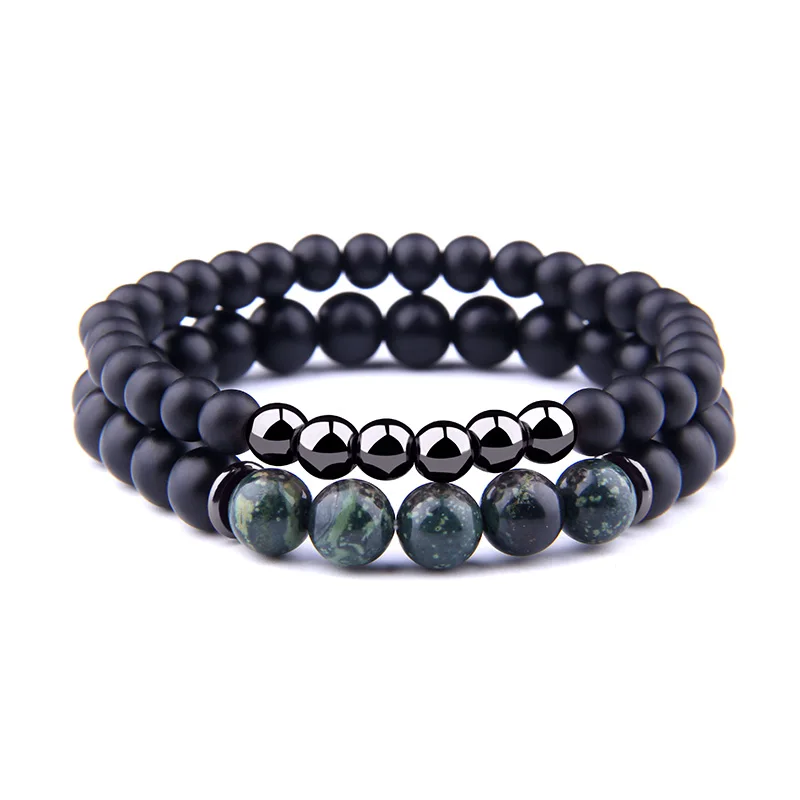 Vinswet 2pcs/set Fashion Couple Bracelet Energy Matte Onxy Beads Bracelet Women Men Yoga Meditation Jewelry
Vinswet 2pcs/set Fashion Couple Bracelet Energy Matte Onxy Beads Bracelet Women Men Yoga Meditation Jewelry