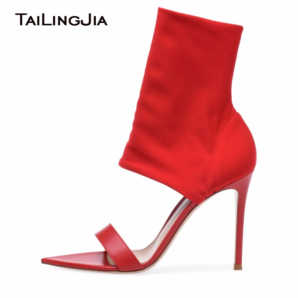 Fashion Summer Black Open Toe Zipper Woman Shoes Zipper High Heel Stilettos Stretch Red Sandals Sexy Ankle Boots Free Shipping
Fashion Summer Black Open Toe Zipper Woman Shoes Zipper High Heel Stilettos Stretch Red Sandals Sexy Ankle Boots Free Shipping