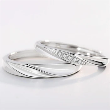 Sole Memory Sweet Romantic Couple Gift Exquisite 925 Sterling Silver Female Resizable Opening Rings SRI362
Sole Memory Sweet Romantic Couple Gift Exquisite 925 Sterling Silver Female Resizable Opening Rings SRI362