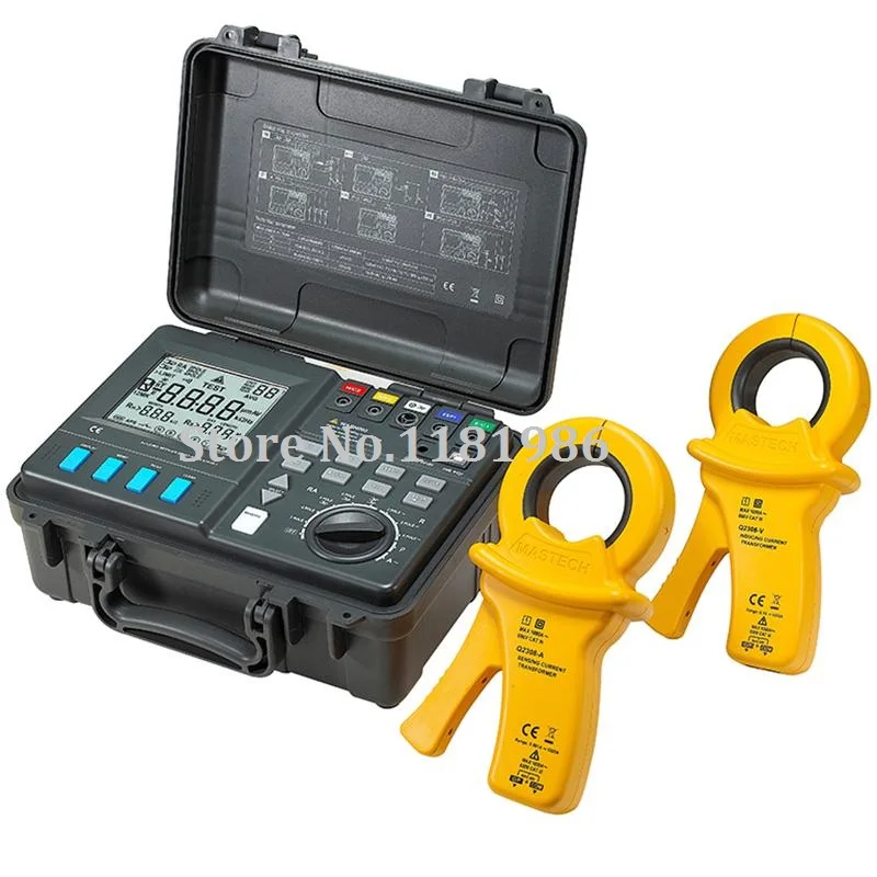 Digital Advanced Intelligent Earthing Ground Earth Resistance Tester MASTECH MS2306 Range 0.1-20K ohm 
Digital Advanced Intelligent Earthing Ground Earth Resistance Tester MASTECH MS2306 Range 0.1-20K ohm
