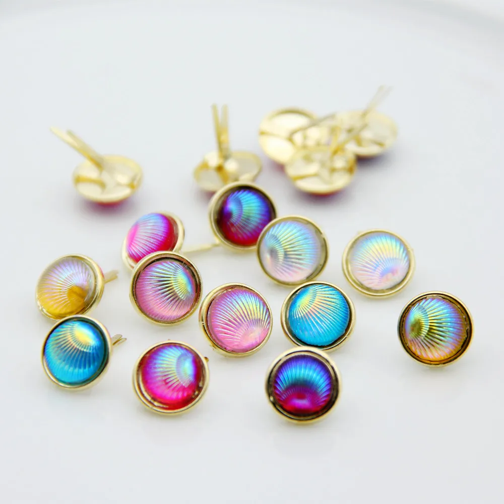 12mm 20pc Gold Colorful Metal Big Brads Scrapbooking Embellishment Fastener Handcraft Accessory DIY Photo Album Jewelry Supplies
12mm 20pc Gold Colorful Metal Big Brads Scrapbooking Embellishment Fastener Handcraft Accessory DIY Photo Album Jewelry Supplies