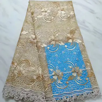 Gold Flower Net Embroidered Swiss Voile Lace Beads Tulle Trim Wedding Dress Women Fabric African 2019 High Quality French Fabric
Gold Flower Net Embroidered Swiss Voile Lace Beads Tulle Trim Wedding Dress Women Fabric African 2019 High Quality French Fabric
