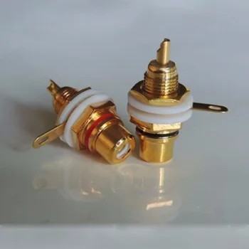 10pcs RCA female Connector Gold plug Audio Terminal Panel Mount Chassis Audio Socket Plug Amplifier nut solder cup
10pcs RCA female Connector Gold plug Audio Terminal Panel Mount Chassis Audio Socket Plug Amplifier nut solder cup