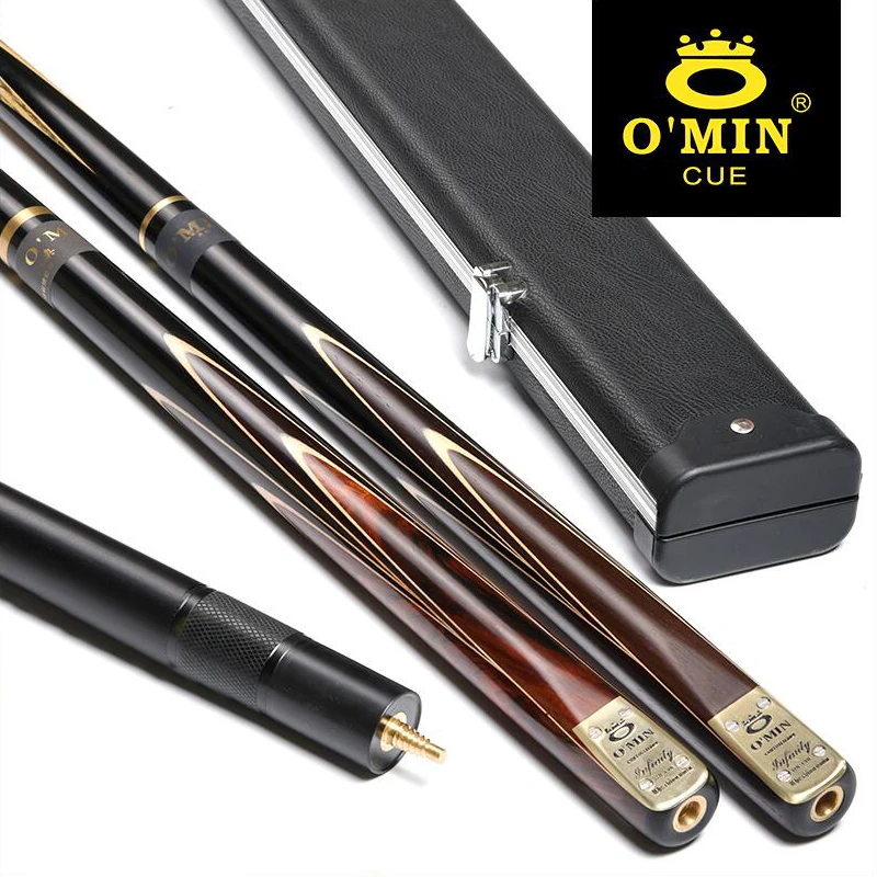 Original O'Min Dominate All One Piece Snooker Cue 9.5/10mm Tip Professional Ash wood Shaft with Excellent Box and AL Extension 
Original O'Min Dominate All One Piece Snooker Cue 9.5/10mm Tip Professional Ash wood Shaft with Excellent Box and AL Extension