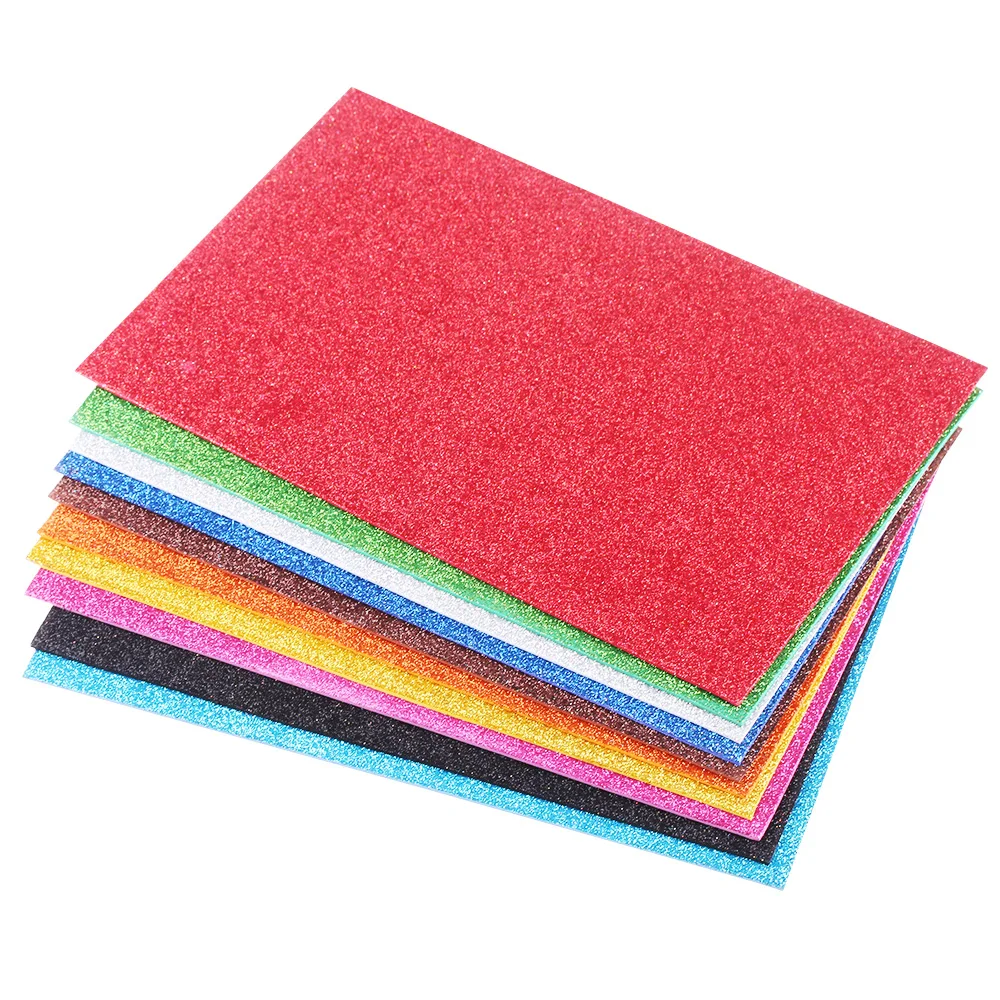 10PCS/Set 20*29.5cm Colorful Glitter Sponge Paper Scrapbooking Decor Vinyl DIY Crafts Handcrafts Cards Making
10PCS/Set 20*29.5cm Colorful Glitter Sponge Paper Scrapbooking Decor Vinyl DIY Crafts Handcrafts Cards Making