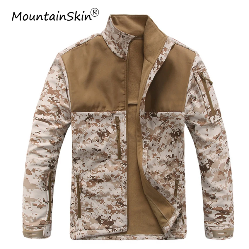 Mountainskin Men's Soft Shell Camouflage Jackets Military Tactical Fleece Outerwears Casual Splice Coats Brand Clothing LA659
Mountainskin Men's Soft Shell Camouflage Jackets Military Tactical Fleece Outerwears Casual Splice Coats Brand Clothing LA659