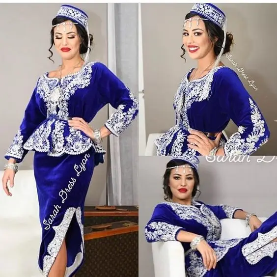 Karakou Algerian Ankle-length Evening Party Dresses with Long Sleeve 2019 Luxury Gold Detail Lace Applique Occasion Prom Gowns
Karakou Algerian Ankle-length Evening Party Dresses with Long Sleeve 2019 Luxury Gold Detail Lace Applique Occasion Prom Gowns