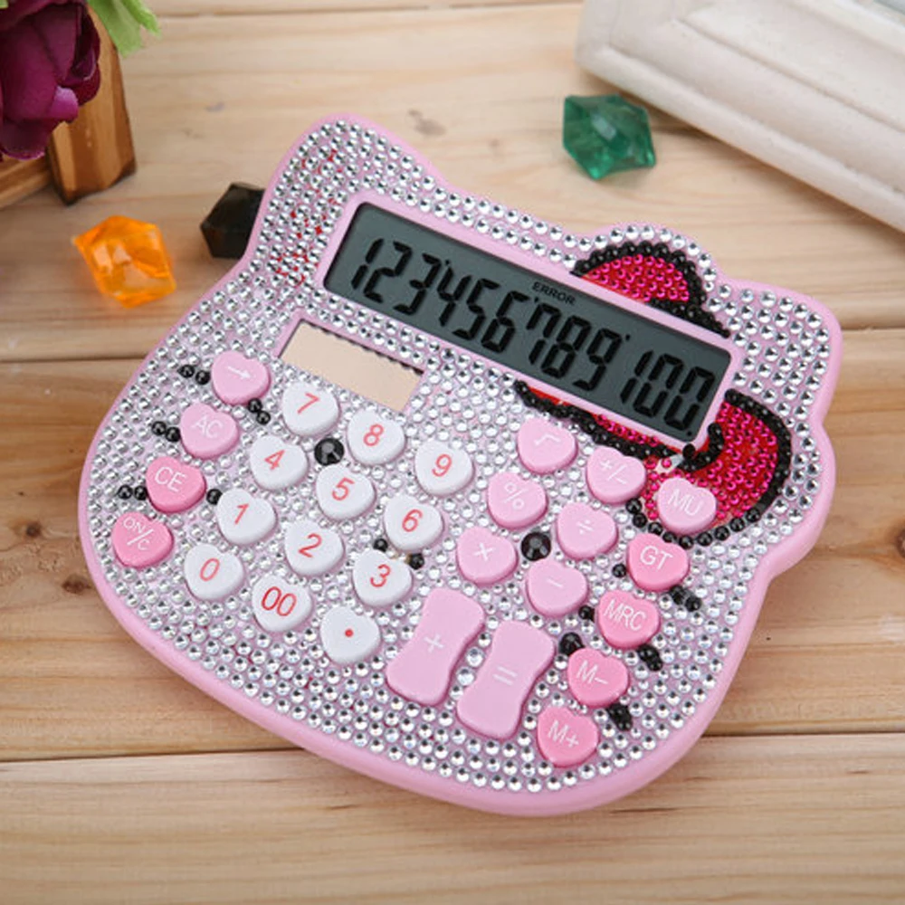 CHIPAL Kitty Diamond Scientific Calculator Solar Energy AAA Battery Dual Power Supply for Office School Mathematics Teaching
CHIPAL Kitty Diamond Scientific Calculator Solar Energy AAA Battery Dual Power Supply for Office School Mathematics Teaching