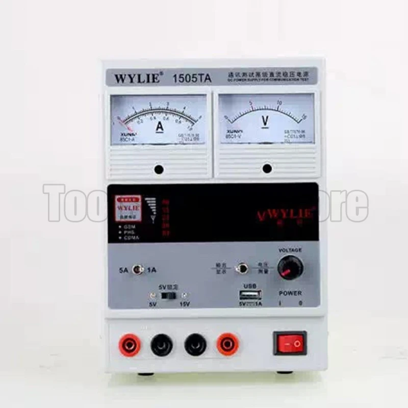 WYLIE 1505TA 220V 15V 5A Regulated Power Supply Digital LED Display DC Power Supply for Mobile Phone Repair Test
WYLIE 1505TA 220V 15V 5A Regulated Power Supply Digital LED Display DC Power Supply for Mobile Phone Repair Test