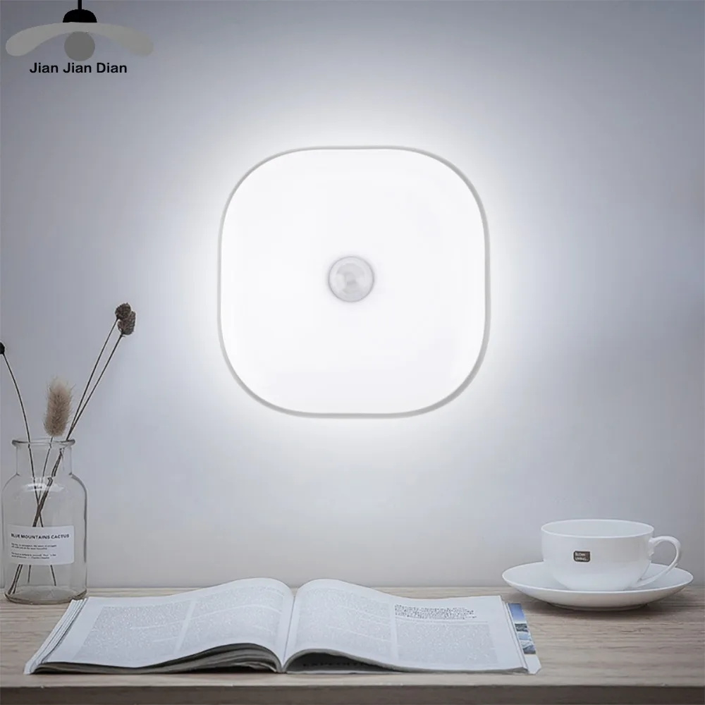 Motion Sensor Night Light Mini Square Bedroom Lamp LED Lights for Baby Wardrobe Lighting Children's room Wall Decoration
Motion Sensor Night Light Mini Square Bedroom Lamp LED Lights for Baby Wardrobe Lighting Children's room Wall Decoration