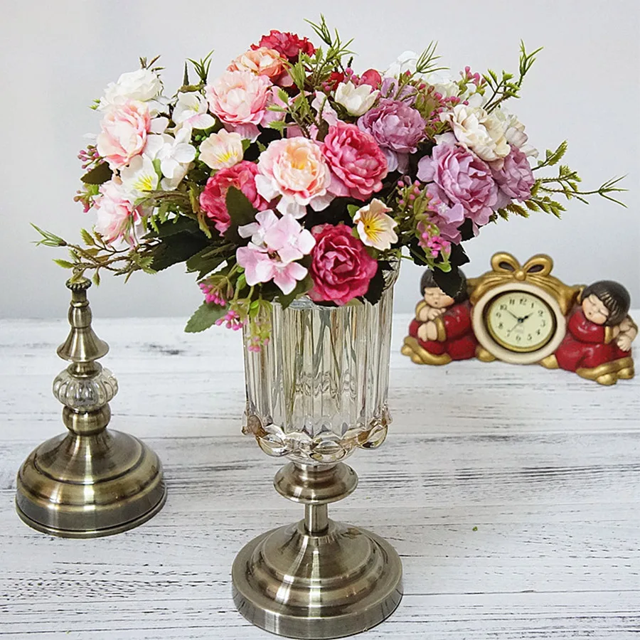 Artificial Flowers Rose Silk Flowers Bouquet Small Peony Fake Flowers Faux flores Wedding Home DIY Decoration Valentine's Day
Artificial Flowers Rose Silk Flowers Bouquet Small Peony Fake Flowers Faux flores Wedding Home DIY Decoration Valentine's Day
