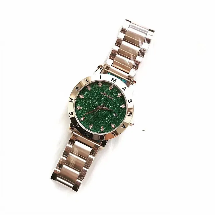 Top Women Rose Gold Diamond Watch Luxury Stainless Steel Green Wristwatch Lady Crystal Dress Watches Female Quartz Watch 
Top Women Rose Gold Diamond Watch Luxury Stainless Steel Green Wristwatch Lady Crystal Dress Watches Female Quartz Watch