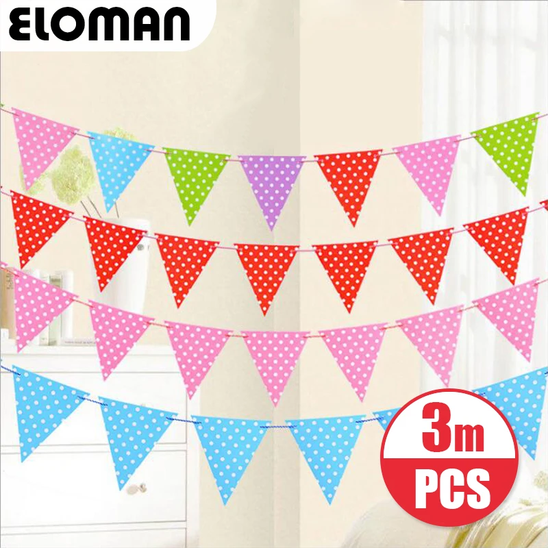 ELOMAN solid color dots paper hanging flag child birthday party backdrop decorations
ELOMAN solid color dots paper hanging flag child birthday party backdrop decorations