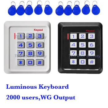 RFID Door Access Control Reader Single Door Card Pass Stand Alone Door Controller Luminous Keyboard WG Standalone Access
RFID Door Access Control Reader Single Door Card Pass Stand Alone Door Controller Luminous Keyboard WG Standalone Access