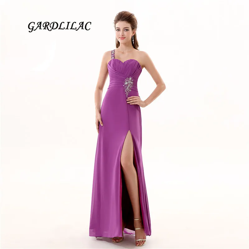 New One-shoulder Long Prom Dress Chiffon Evening Prom Gowns Backless With Crystal Beads Wedding Party Gowns
New One-shoulder Long Prom Dress Chiffon Evening Prom Gowns Backless With Crystal Beads Wedding Party Gowns