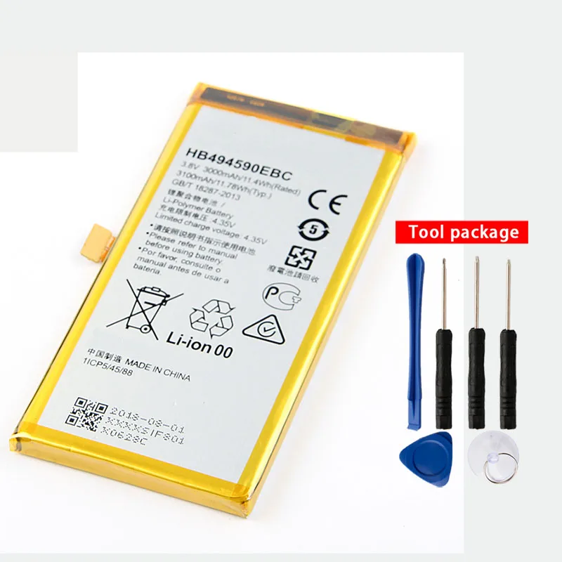 Original HB494590EBC Rechargeable phone battery For Huawei Honor 7 Glory PLK-TL01H ATH-AL00 PLK-AL10 3000mAh
Original HB494590EBC Rechargeable phone battery For Huawei Honor 7 Glory PLK-TL01H ATH-AL00 PLK-AL10 3000mAh