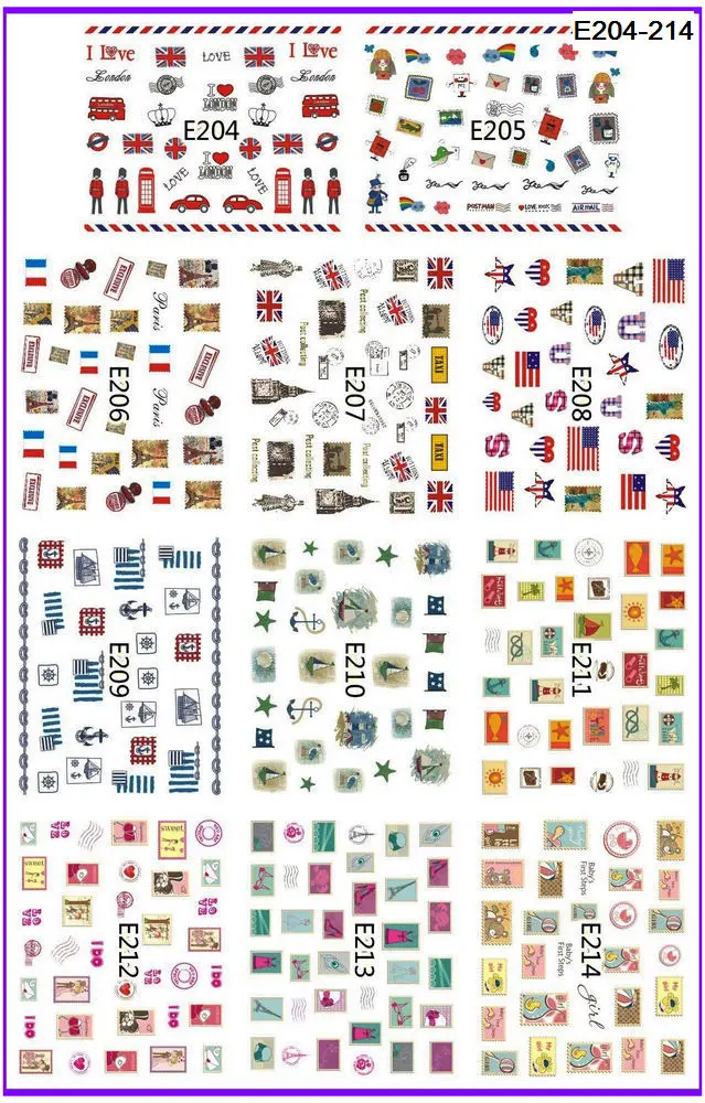 11 PACKS / LOT 3D SIMULATION STAMP SELF-ADHESIVE NAIL TATTOOS STICKER NATIONAL FLAG STAMP POST E204-214
11 PACKS / LOT 3D SIMULATION STAMP SELF-ADHESIVE NAIL TATTOOS STICKER NATIONAL FLAG STAMP POST E204-214