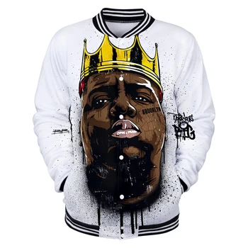 notorious biggie Men Baseball Jacket 3D Print Biggie Smalls Rapper Hip Hop Mens College Varsity Jacket Men Veste Homme Fashion
notorious biggie Men Baseball Jacket 3D Print Biggie Smalls Rapper Hip Hop Mens College Varsity Jacket Men Veste Homme Fashion