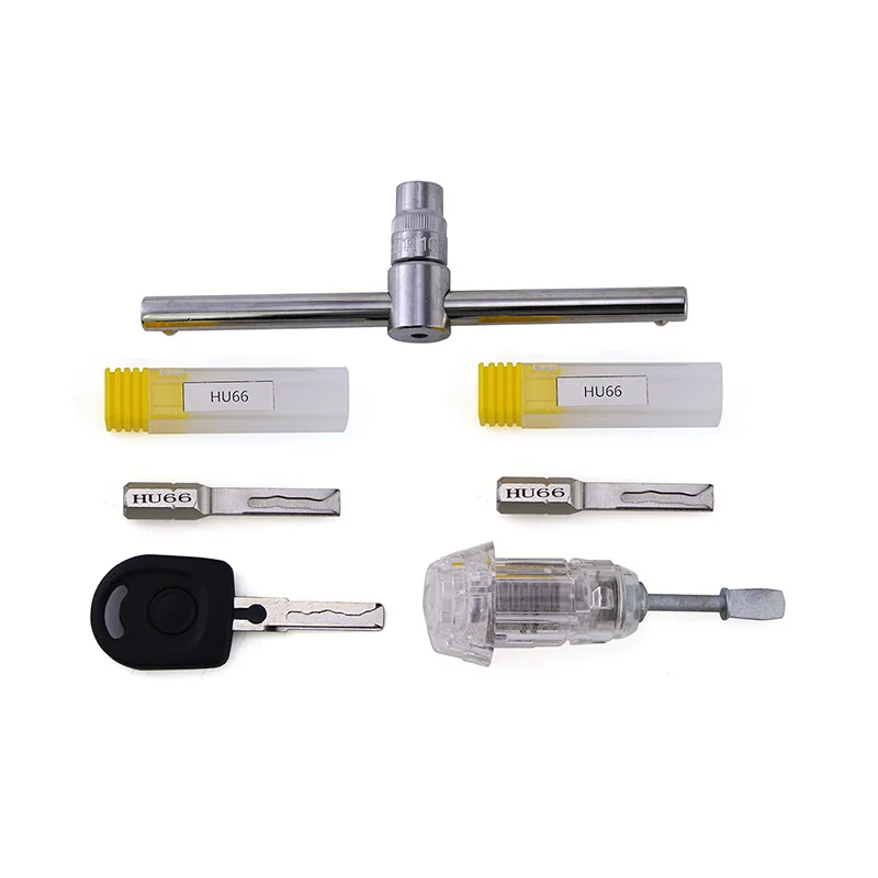 Super Locksmith Tool Sets HU66 Transparent Practicing Car Lock and HU66 Emergency Keys for Car Maintanance Tools
Super Locksmith Tool Sets HU66 Transparent Practicing Car Lock and HU66 Emergency Keys for Car Maintanance Tools