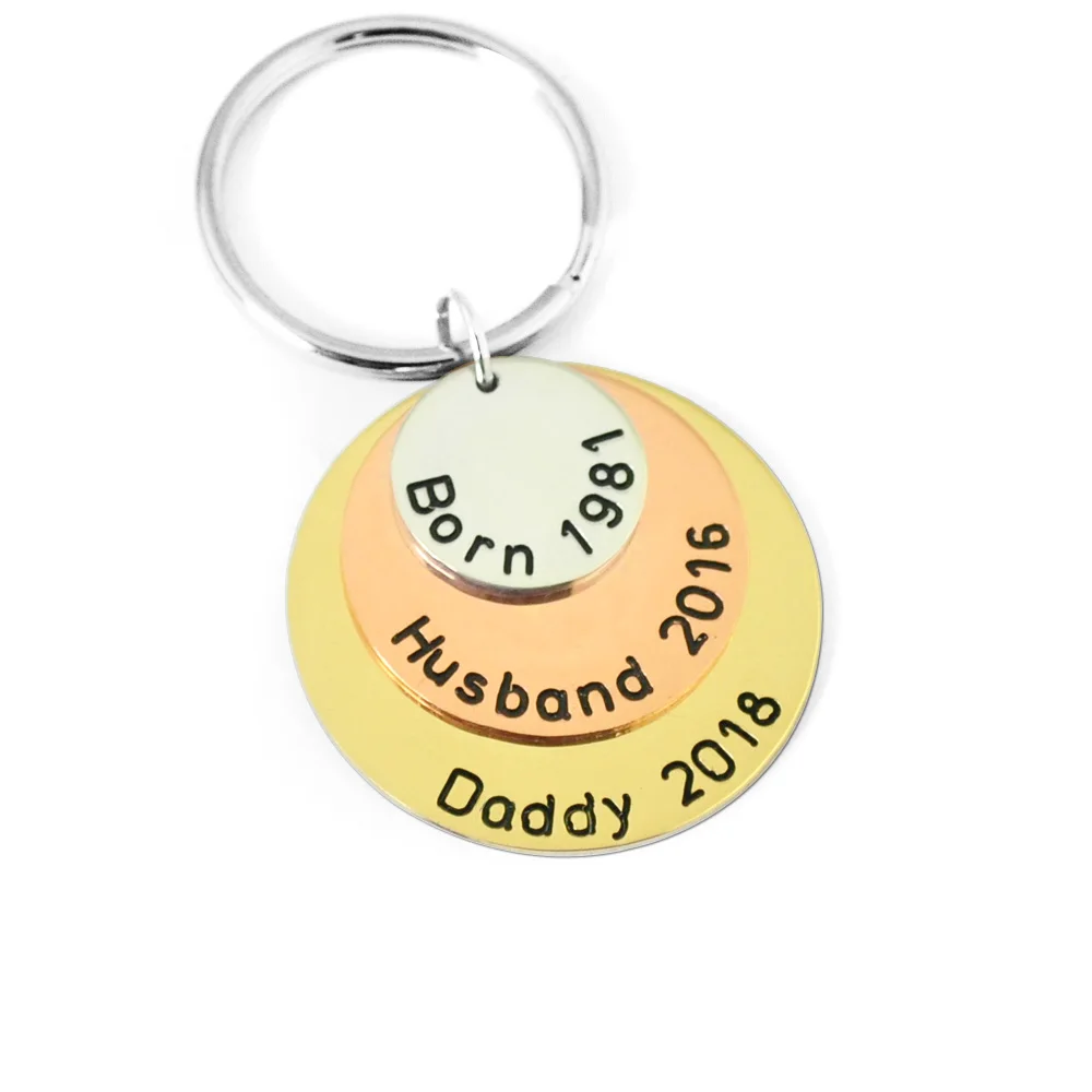 Father's Gift Keychain,Personalized Dics Keychain,Key Ring for Daddy,Dad Keychain,Father's Day Gift
Father's Gift Keychain,Personalized Dics Keychain,Key Ring for Daddy,Dad Keychain,Father's Day Gift